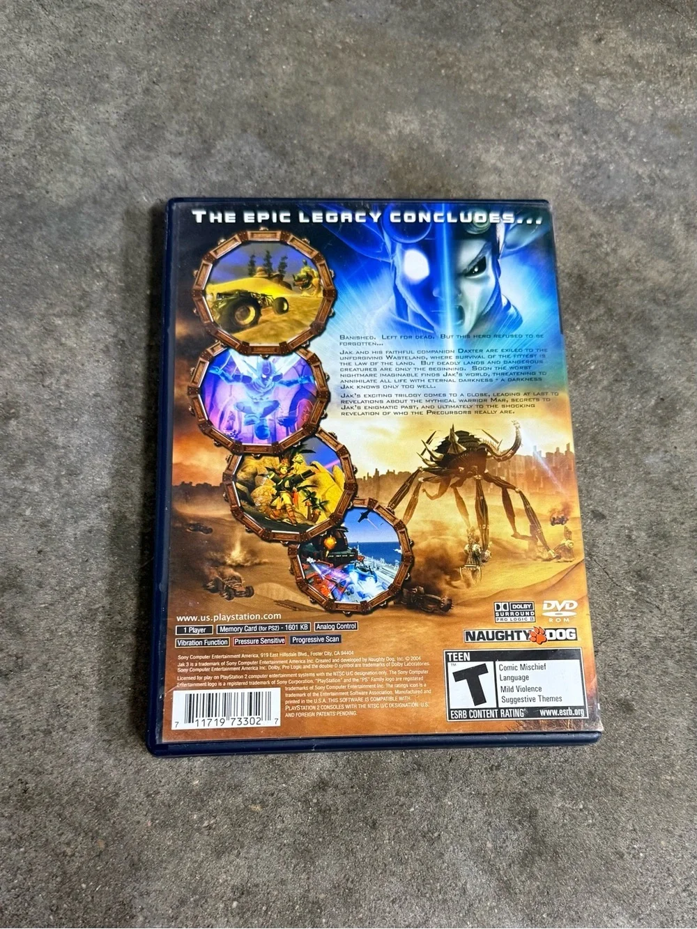 Jak 3 PS2 PlayStation 2 Black Label Complete CIB Tested